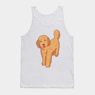 Golden doodle illustration Tank Top